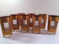 Load image into Gallery viewer, Pasinski Signed Mid-Century 22-Karat Gold Highball Glasses (Set of 8)
