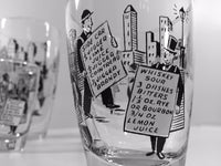 Load image into Gallery viewer, Libbey - Mid-Century &quot;City Life&quot; 7-Piece Cocktail Set (6 Glasses, 1 Shaker)
