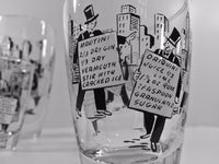 Load image into Gallery viewer, Libbey - Mid-Century &quot;City Life&quot; 7-Piece Cocktail Set (6 Glasses, 1 Shaker)
