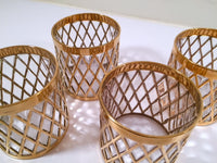 Load image into Gallery viewer, Imperial Glass Sekai Ichi 22-Karat Gold Mid-Century Small Whiskey Glasses (Set of 4)
