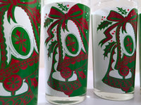 Load image into Gallery viewer, Libbey Party Time Mid-Century Ring Christmas Bells Glasses (Set of 8)
