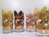 Load image into Gallery viewer, Fred Press Signed Mid-Century Butterfly Glasses (Set of 4)
