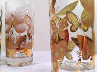 Load image into Gallery viewer, Fred Press Signed Mid-Century Butterfly Glasses (Set of 4)
