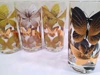 Load image into Gallery viewer, Fred Press Signed Mid-Century Butterfly Glasses (Set of 4)
