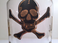 Load image into Gallery viewer, Georges Briard Signed Mid-Century Black &amp; 22-Karat Gold Mix Your Poison Single Glass
