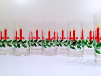 Load image into Gallery viewer, Dayton Hudson Vintage Christmas Candle Glasses with Original Box (Set of 8)
