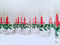 Load image into Gallery viewer, Dayton Hudson Vintage Christmas Candle Glasses with Original Box (Set of 8)
