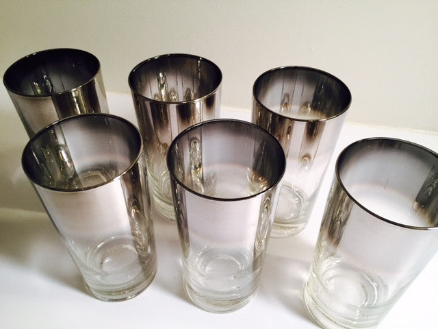 Vitreon Queen's Luster - Vintage 5 1/2" Height Water/Tumbler Glasses (Set of 6)