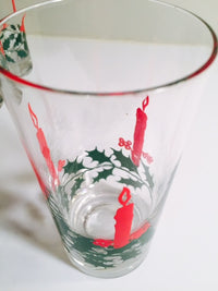 Load image into Gallery viewer, Dayton's 5 1/2" Height Christmas Candle and Holly Glasses (Set of 4)
