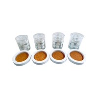 Load image into Gallery viewer, Georges Briard Signed Mid-Century White Dot 8-Piece Cocktail Set
