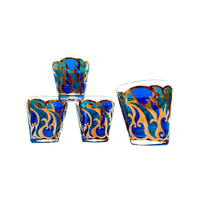 Load image into Gallery viewer, Georges Briard Signed Mid-Century Art Nouveau Old Fashion Glasses (Set of 4)
