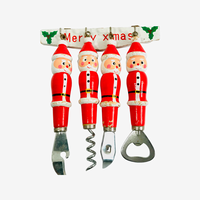 Load image into Gallery viewer, Vintage Handcrafted Santa 5-Piece Utility Bar Set
