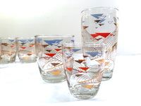 Load image into Gallery viewer, Anchor Hocking Mid-Century Futuristic  18-Piece Bar Set
