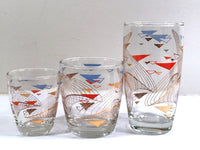 Load image into Gallery viewer, Anchor Hocking Mid-Century Futuristic  18-Piece Bar Set
