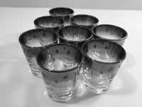 Load image into Gallery viewer, Vitreon Queens Luster Mid-Century Atomic Platinum 29-Piece Bar Set
