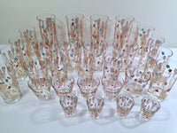 Load image into Gallery viewer, Federal Glass Mid-Century 29-Piece Retro Mod Bar Set

