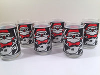 Load image into Gallery viewer, Retro Anchor Hocking Santa and Reindeer Glasses (Set of 6)
