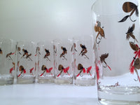 Load image into Gallery viewer, Mid-Century Signed Meth Fishing Lure Highball Glasses (Set of 6)
