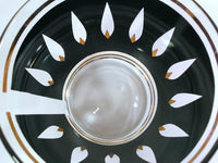 Load image into Gallery viewer, Fred Press Signed Mid-Century Black and 22-Karat Gold Flame Ice Bucket
