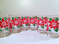 Load image into Gallery viewer, Libbey Vintage Poinsettia Glasses (Set of 6)
