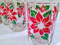 Load image into Gallery viewer, Libbey Vintage Poinsettia Glasses (Set of 6)
