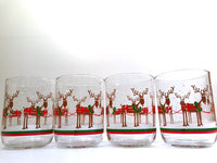 Load image into Gallery viewer, Libbey Christmas Reindeer Double Old Fashion Glasses (Set of 4)
