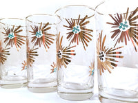 Load image into Gallery viewer, Libbey Mid-Century Partytime Firecracker Glasses With Original Box (Set of 8)
