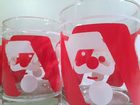 Load image into Gallery viewer, M.W. Periscope Mid-Century Mod Santa Double Old Fashion Glasses (Set of 4)
