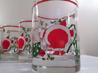 Load image into Gallery viewer, Georges Briard Signed Mid-Century Santa and Present Glasses (Set of 6)
