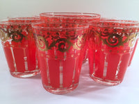 Load image into Gallery viewer, Mid-Century Hollywood Regency 9-Piece Bar Set (8 Double Old Fashion Glasses and Ice Container)
