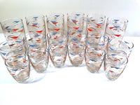 Load image into Gallery viewer, Anchor Hocking Mid-Century Futuristic  18-Piece Bar Set
