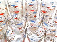 Load image into Gallery viewer, Anchor Hocking Mid-Century Futuristic  18-Piece Bar Set
