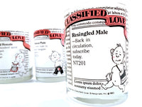 Load image into Gallery viewer, Culver Signed Vintage Classified Love Double Old Fashion Glasses (Set of 4)
