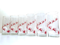 Load image into Gallery viewer, Mid Century Up-Up and Away Highball Glasses (Set of 6)
