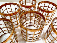 Load image into Gallery viewer, Imperial Glass Company – Tori De Oro 22-Karat Gold Mid-Century Glasses (Set of 6)
