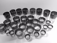 Load image into Gallery viewer, Vitreon Queens Luster Mid-Century Atomic Platinum 29-Piece Bar Set
