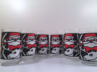 Load image into Gallery viewer, Retro Anchor Hocking Santa and Reindeer Glasses (Set of 6)
