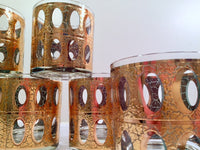 Load image into Gallery viewer, Culver - Signed Mid-Century Pisa 22-Karat Gold Low-Ball Rock Glasses (Set of 6)
