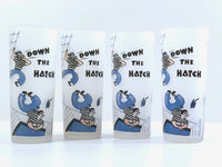 Load image into Gallery viewer, Federal Glass Mid-Century Down The Hatch Tall Collins Glasses (Set of 4)
