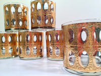 Load image into Gallery viewer, Culver - Signed Mid-Century Pisa 22-Karat Gold Low-Ball Rock Glasses (Set of 6)
