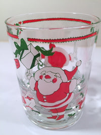 Load image into Gallery viewer, Georges Briard Signed Mid-Century Santa and Present Glasses (Set of 6)
