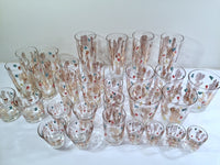 Load image into Gallery viewer, Federal Glass Mid-Century 29-Piece Retro Mod Bar Set
