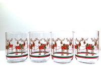 Load image into Gallery viewer, Libbey Christmas Reindeer Double Old Fashion Glasses (Set of 4)
