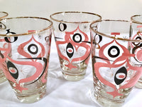 Load image into Gallery viewer, Libbey - Mid-Century I Dream of Jeannie Atomic Glasses (Set of 6)
