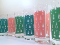 Load image into Gallery viewer, Fred Press - Signed Mid-Century Raindrop Set (6 Glasses)
