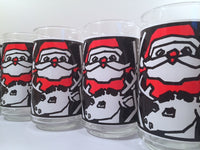 Load image into Gallery viewer, Retro Anchor Hocking Santa and Reindeer Glasses (Set of 6)
