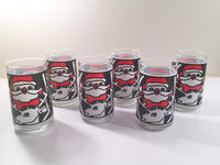 Load image into Gallery viewer, Retro Anchor Hocking Santa and Reindeer Glasses (Set of 6)
