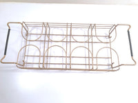 Load image into Gallery viewer, Mid-Century 22-Karat Gold and Black Circle Highball Glasses With Carrier (Set of 8)
