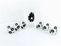 Load image into Gallery viewer, Colony Signed Mid-Century Black and White Moon Flower 8-Piece Set

