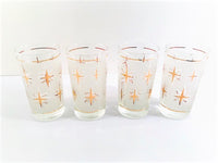 Load image into Gallery viewer, Dominion Glass Mid-Century 22-Karat Gold and White Stars Glasses (Set of 4)
